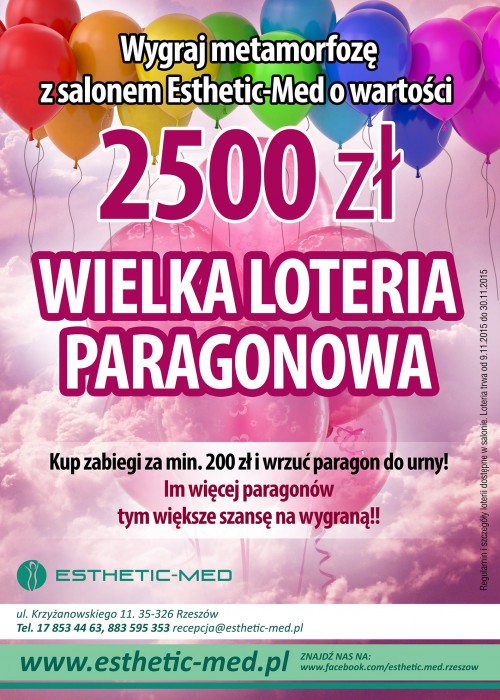 Plakat Centrum Kosmetyki Estetycznej w Rzeszowie