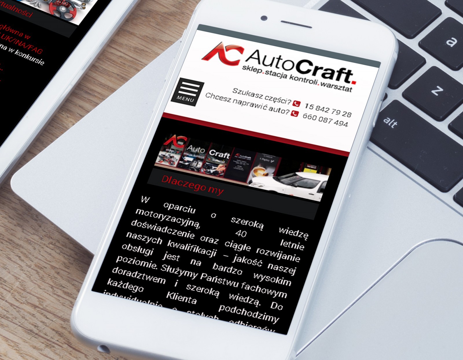 strona z kodem RWD AutoCraft